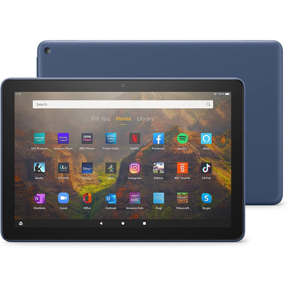 Fire HD 10 tablet | 10.1", 1080p Full HD, 32 GB, Denim - with Ads