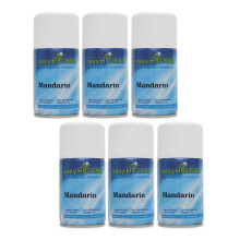 6 MANDARIN Automatic Air Freshener Dispenser Refill CASE Scent Cans