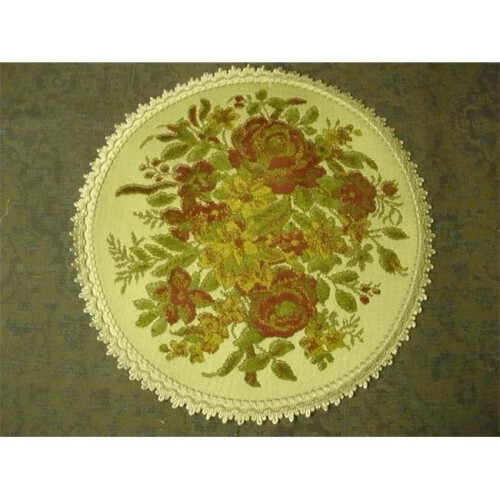 14 in. Begium Doily Baroque, Red