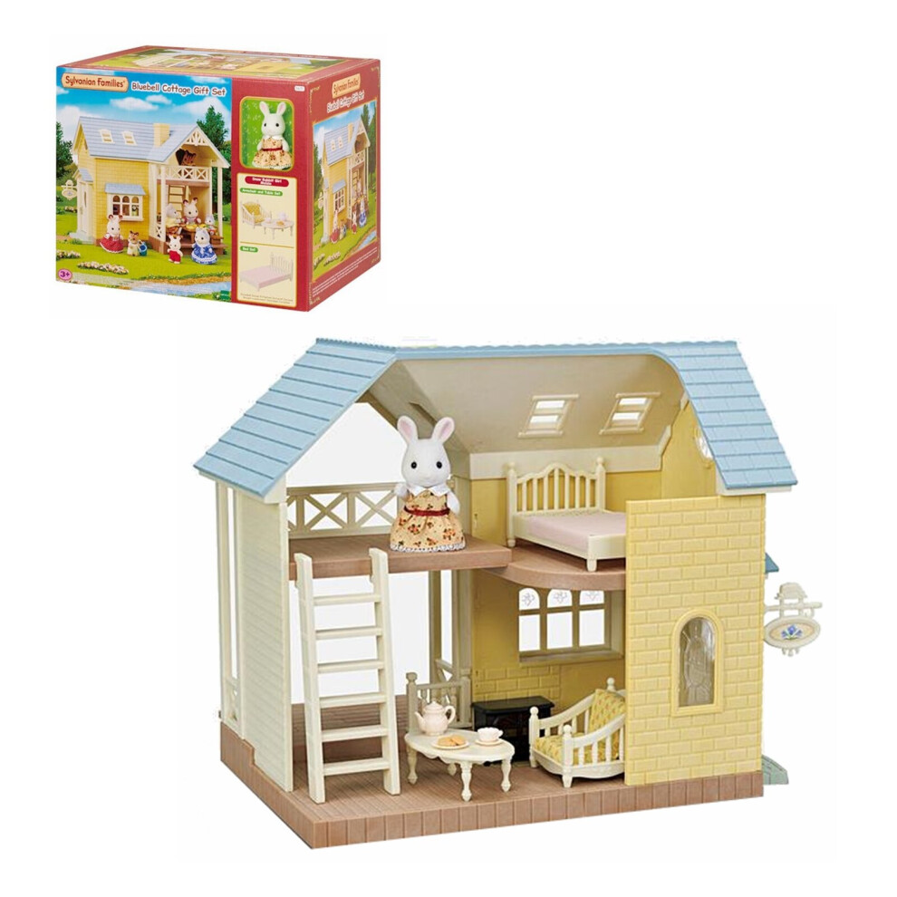 Sylvanian Families Bluebell Cottage Gift Set Includes Maisie The Snow Rabbit