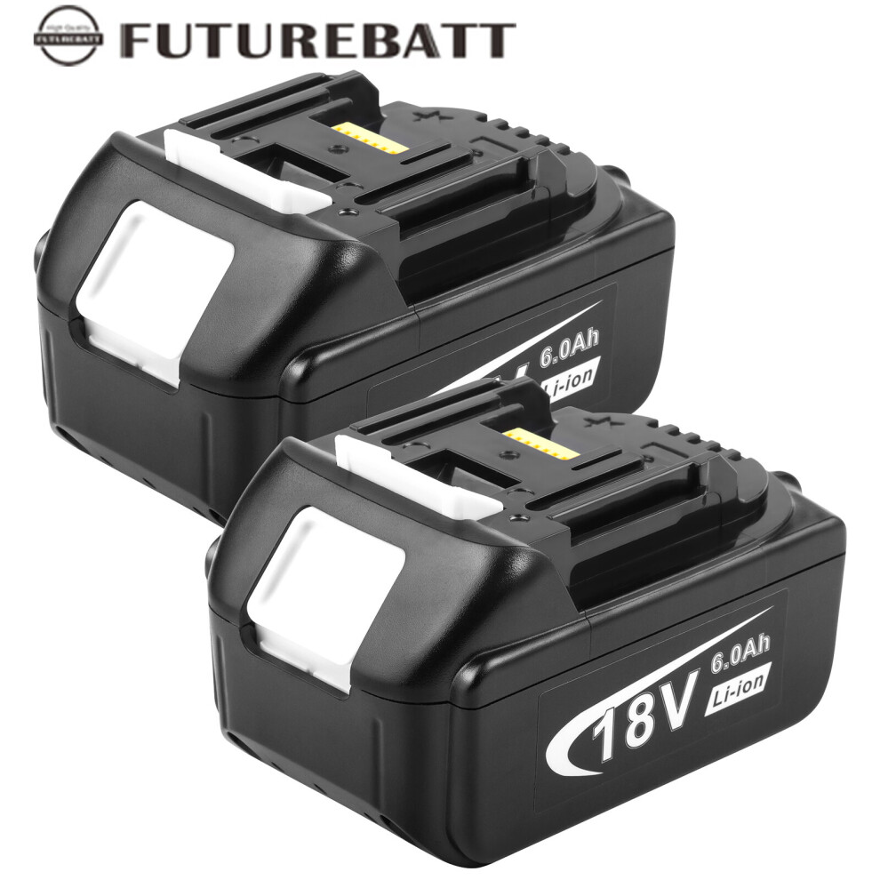 2X For Makita 18V 6.0Ah LXT Li-ion Battery BL1860 BL1850 BL1840
