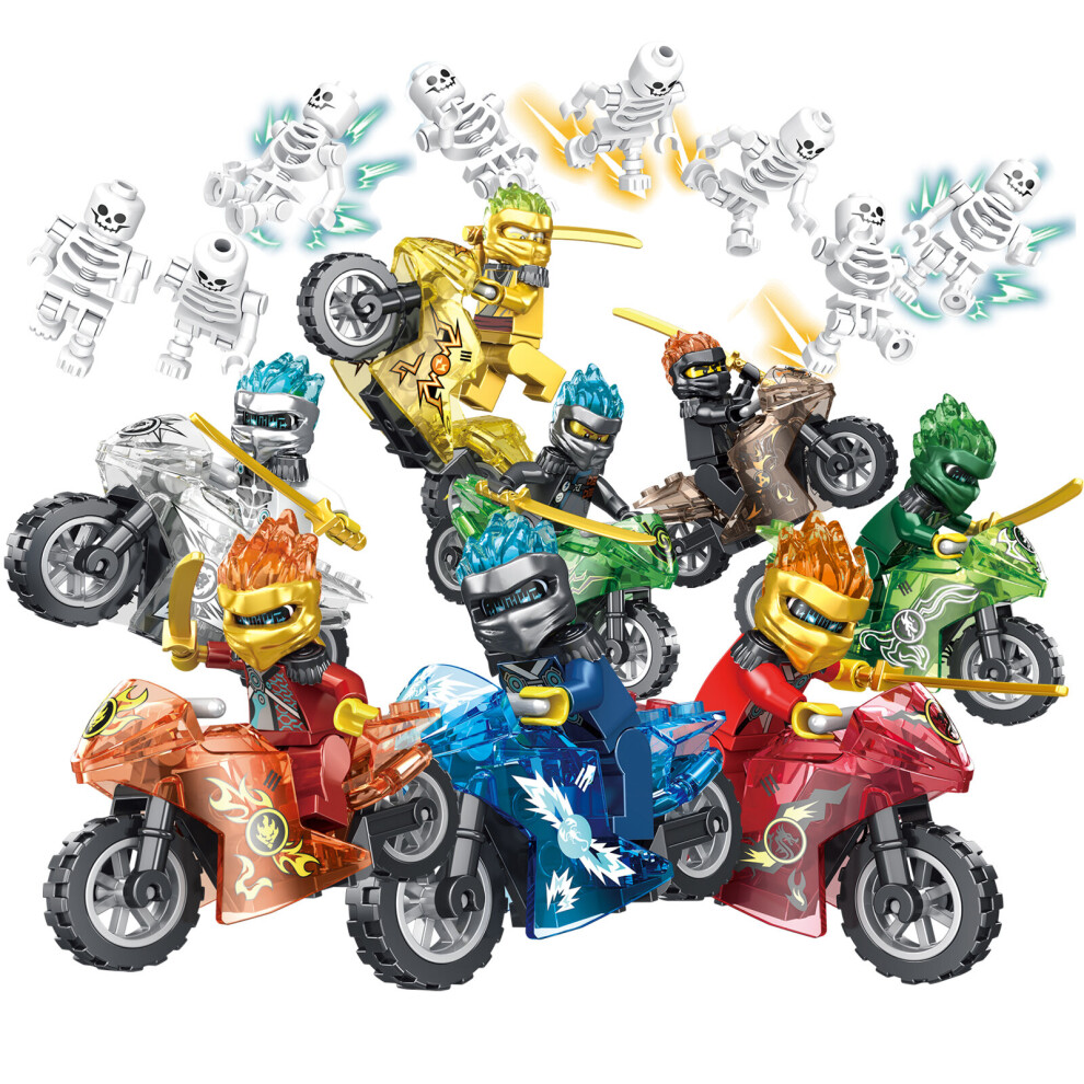 24 Pcs Ninjago Mini Figures Kai Jay Sensei Wu Master Building Blocks Toys