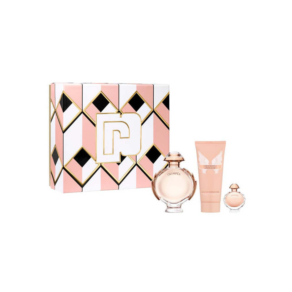 Paco Rabanne Olympea Eau De Parfum Spray 80ml Set 3 Pieces