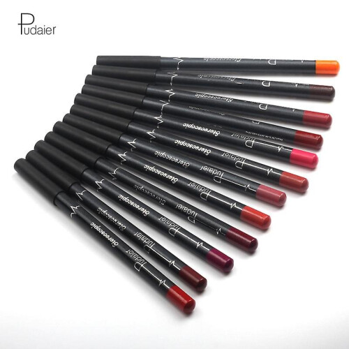 12pcs Lip Liner Pencil Waterproof Lipstick Liner Lip Makeup Tool 1