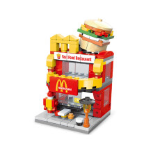 (McDonalds) Building Block City Street View Model Kid Toy Gift