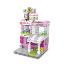 (Cake) Building Block City Street View Model Kid Toy Gift