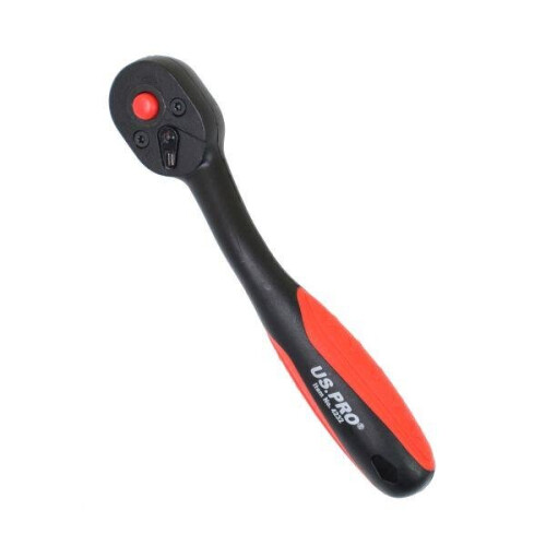 us pro US PRO Tools 1/4" DR 72T Ratchet With Composite Handle 4232 1