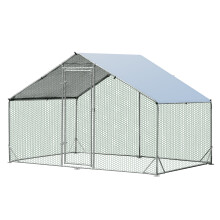 Large Spire-Shaped Chicken Coop Galvanized Metal Hen House