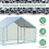 Gymax Large Spire-Shaped Chicken Coop Galvanized Metal Hen House 5