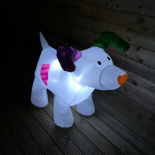 The Snowman And The Snowdog Indoor Outdoor 85cm Light Up Christmas Inflatable