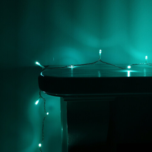 Premier Deluxe Light Set 20m Multi Action 200 Turquoise LED