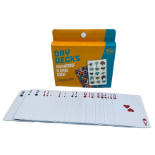 (Dogs with Glasses) Dry Decks Set of 2 packs Waterproof playing cards