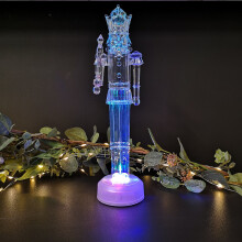 Snowtime Christmas LED 30cm Nutcracker Colour Changing LEDs