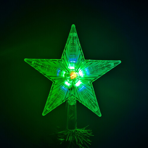 Snow Time Snow Time Multi-Coloured LED Star Christmas Tree Topper 2