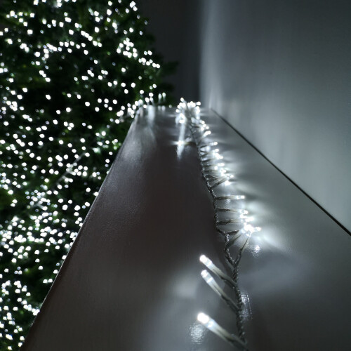 Premier 1000 LED 25m Premier TreeBrights Christmas Lights Cool White Clear Cable