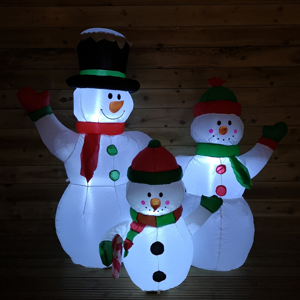 Snow Time 1.5M Inflatable Snowman Family Christmas Decoration