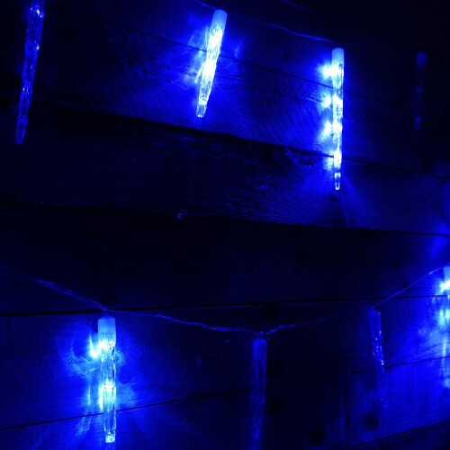 Premier Premier 6,9 m / 24 dråpeformede blå LED-julelys i Chaser-stil Innendørs / Utendørs 2