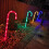 Premier 62cm Multi Coloured Christmas Candy Cane Garden Patio Illuminated Path Lights 4