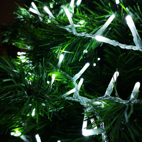 Premier 1000 LED 25m Premier TreeBrights Christmas Lights Cool White Clear Cable 2