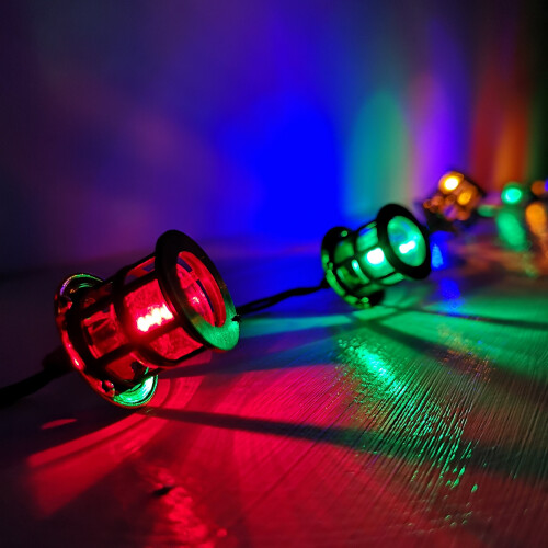 Snow Time Christmas Multi Coloured LED Palace Cage Lights 40 LEDs 1