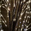 6ft Brown Flocked Willow LED Birch Tree 600 Warm Lights 4
