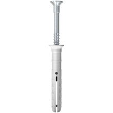 Fischer Hammerfix Countersunk Stainless Steel Nail Screw with Plug - 6mm x 60mm (50 Pack)
