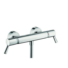 hansgrohe 13117000 Ecostat Thermostatic Shower Mixer Comfort Care with Extra Long Handles, Chrome, Silver