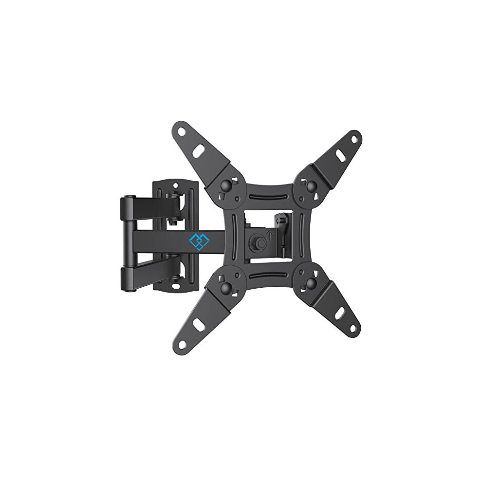PERLESMITH TV Wall Bracket for 13-43 inch TVs, Swivels Tilts TV mount for Flat & Curved TV?VESA 75x75mm to 200x200mm up to 20kg