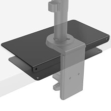 WALI Steel Reinforcement Bracket for Thin, Glass, and Other Fragile Table Tops, Compatible with Most Monitor Mount Stand Grommet C Clamp Ins