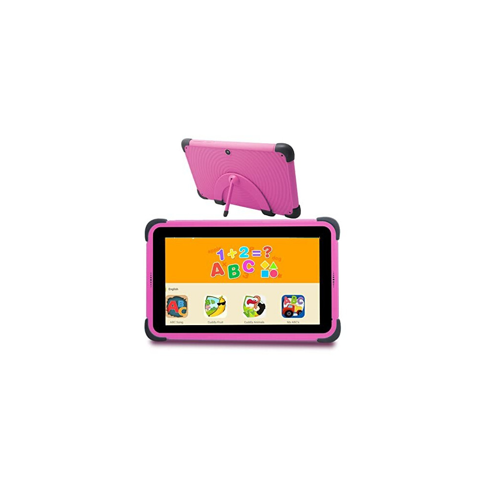 Kids Tablet 8 Inch Android 11 Tablet Touch Screen WiFi Tablet 32GB ROM Tablets for Children Toddler Learning Tablets with Pen (Pink)