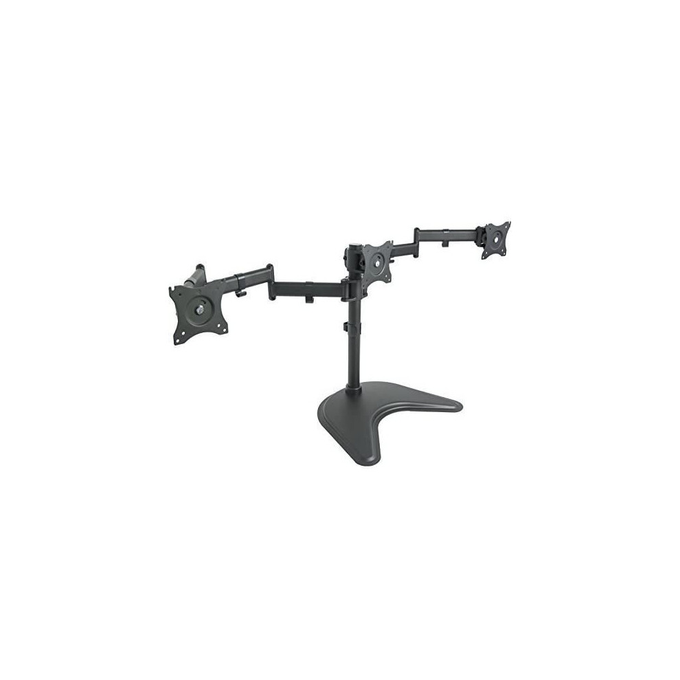 VIVO Triple Monitor Mount Fully Adjustable Desk Free Stand for 3 LCD Screens up to 24 inches STAND-V003P