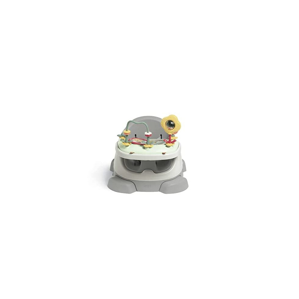 Mamas & Papas Baby Bug Booster Seat For Dining, Detachable Tray, Harness, Adjustable Seat And Non-Slip Feet - Pebble Grey