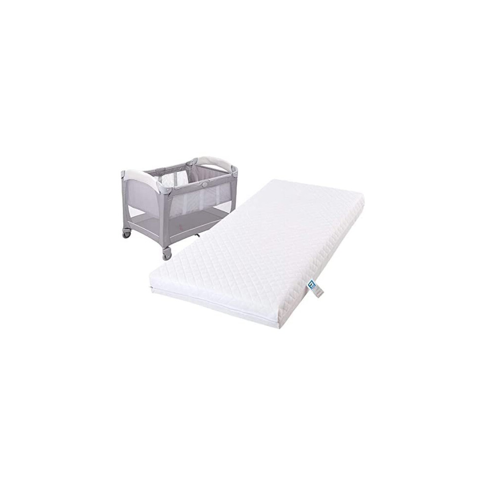 Porter And Lambert Baby Mattress Cot Crib Anti Allergy Breathable Waterproof Quilted With Removable Cover Eco Fiber Size (120X60x7.5cm)