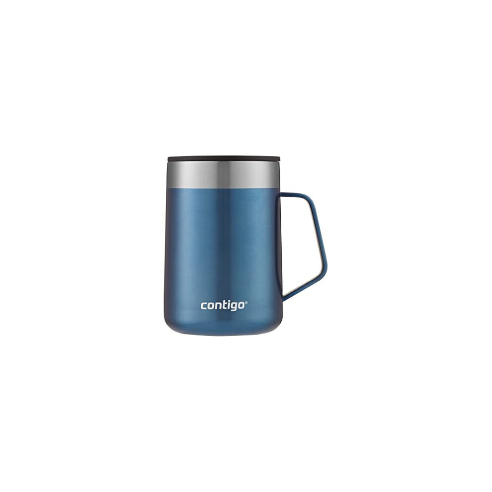 Contigo Streeterville Desk Mug, insulated coffee mug with stainless steel handle, coffee to go mug with lid, keeps coffee and tea warm for up to