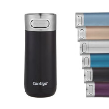 Contigo Luxe Autoseal Travel Mug, Stainless Steel Thermal Mug, Vacuum Flask, Leakproof Tumbler, dishwasher safe, Coffee Mug with BPA Free Easy-C