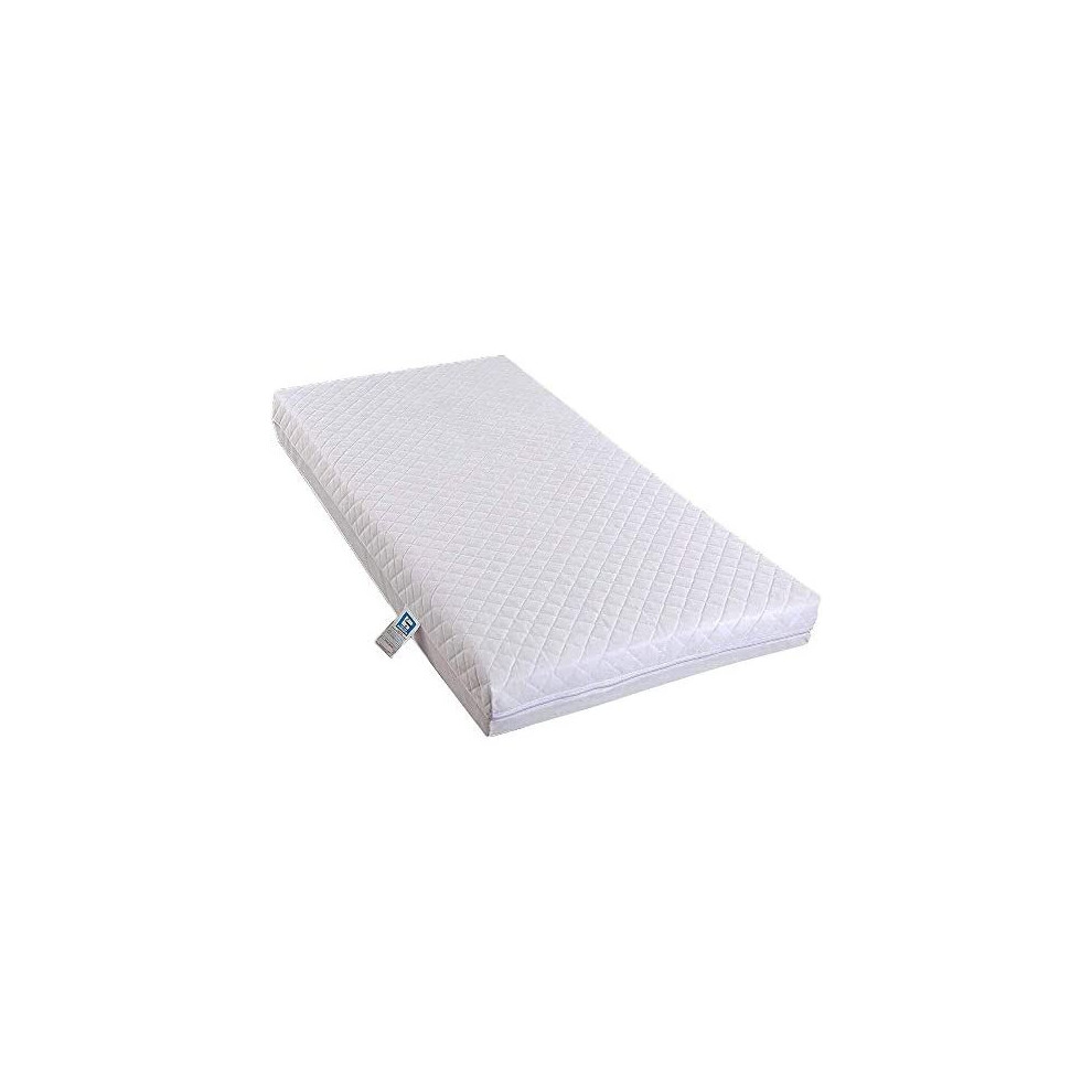 Toddler Cot Bed- Cot Mattress Cot Bed Fully Breathable Foam Mattress & Poly Cotton Cover for Baby Comfort 140cm x 70cm x 5cm by TOP STYLE COLLECT