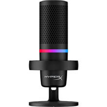 HyperX DuoCast RGB USB Condenser Microphone for PC, PS5, PS4, Mac, Low-profile Shock Mount, Cardioid, Omnidirectional, Pop Filter, Gain Contro