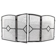 Heavy Duty Deluxe Stove Fire Guard Twin Front Opening Screen Fireside Fireplace Safety