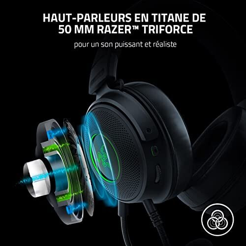 Razer Razer Kraken V3 HyperSense Wired USB Gaming Headset with Haptic Technology 2