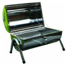 Kingfisher Portable Tabletop Stainless Steel Bbq Barbeque Folding Double Grill Camping