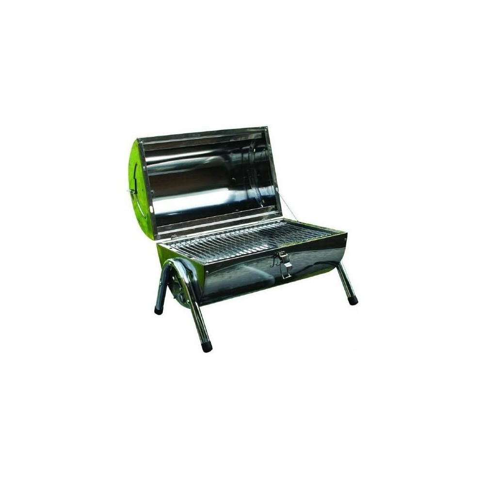 Kingfisher Portable Tabletop Stainless Steel Bbq Barbeque Folding Double Grill Camping