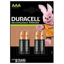 Duracell Active Charge Battery Long-life Rechargeable 800mAh AAA Size 1.2V Ref 75043988 [Pack 4]