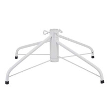 Ouvin 21.6" White Christmas Tree Stand Iron Metal Tree Base 4 Feets Home Decorations for Xmas Day (White)