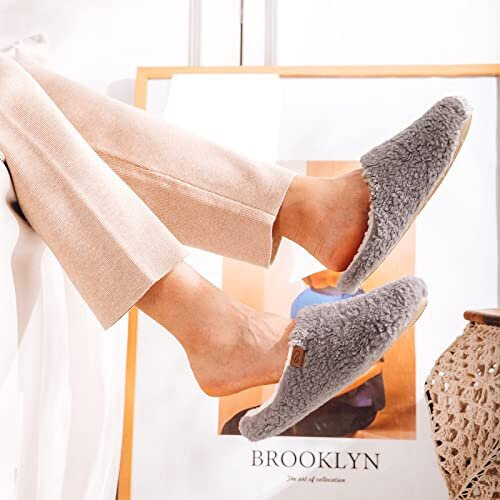 Memory foam best sale mule slippers