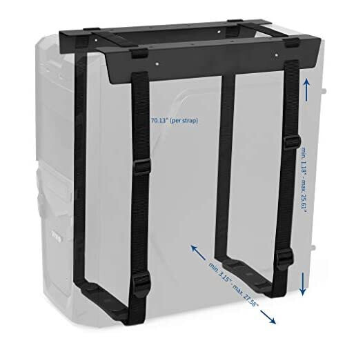 Vivo VIVO Under-Desk PC Adjustable Strap and Steel Bracket Holder, Computer Case Carrier, Black, MOUNT-PC02S 2