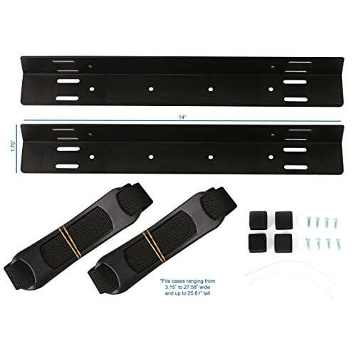 Vivo VIVO Under-Desk PC Adjustable Strap and Steel Bracket Holder, Computer Case Carrier, Black, MOUNT-PC02S 1