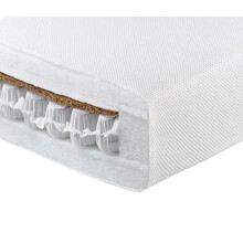 Babymore Premium Core Pocket Sprung Cot Mattress 140 x 70 cm | British Made Breathable, Water Resistant Cot Bed Mattress | 2 Sided Support Suitab