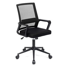 T-THREE. Adjustable Office Chair Ergonomic Mesh Swivel Chair Office Chair Desk Chair Lumbar Support Height Adjustable 360Swivel Rocking Functio