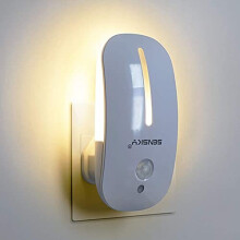 LED Night Light- Sensky BS126 PIR Motion Sensor LED Night Light, Plug in Wall Natural White Night Lights for ChildrenStairs, Bedroom,Living Roo