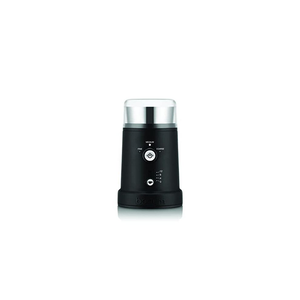 Bodum 12041-01US Bistro Electric Coffee Grinder, Plastic Stainless Steel, Black